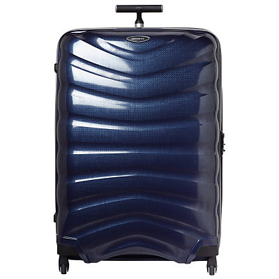 Samsonite Firelite 4-Wheel 81cm Spinner Suitcase, Navy Blue Samsonite Firelite 4-Wheel 81cm Spinner Suitcase, Navy Blue